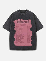 Frank Ocean Print Round Neck T-shirt