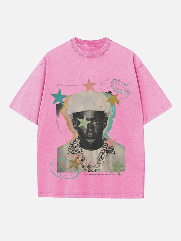 Tyler, The Creator Print Round Neck T-shirt
