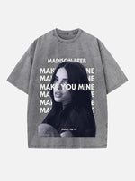 Madison Beer Print Round Neck T-shirt