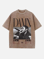 Kendrick Lamar Print Round Neck T-shirt