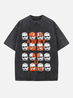 Kanye West Print Round Neck T-shirt