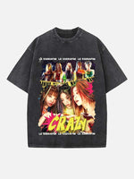 LE SSERAFIM Print Round Neck T-shirt