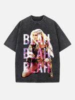 Kesha Print Round Neck T-shirt