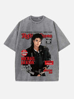 Michael Jackson Print Round Neck T-shirt