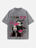 Tate McRae Print Round Neck T-shirt