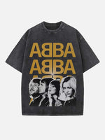 ABBA Print Round Neck T-shirt