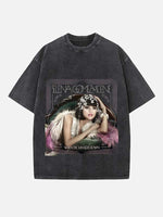 Selena Gomez Print Round Neck T-shirt