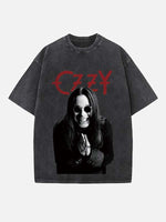 Black Sabbath Print Round Neck T-shirt