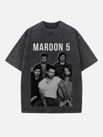 Maroon 5 Print Round Neck T-shirt