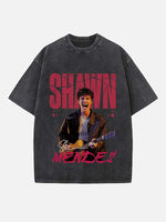 Shawn Mendes Print Round Neck T-shirt