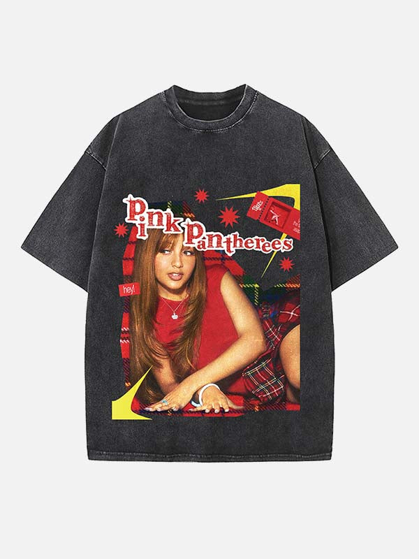 PinkPantheress Print Round Neck T-shirt