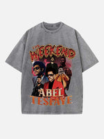 The Weeknd Print Round Neck T-shirt