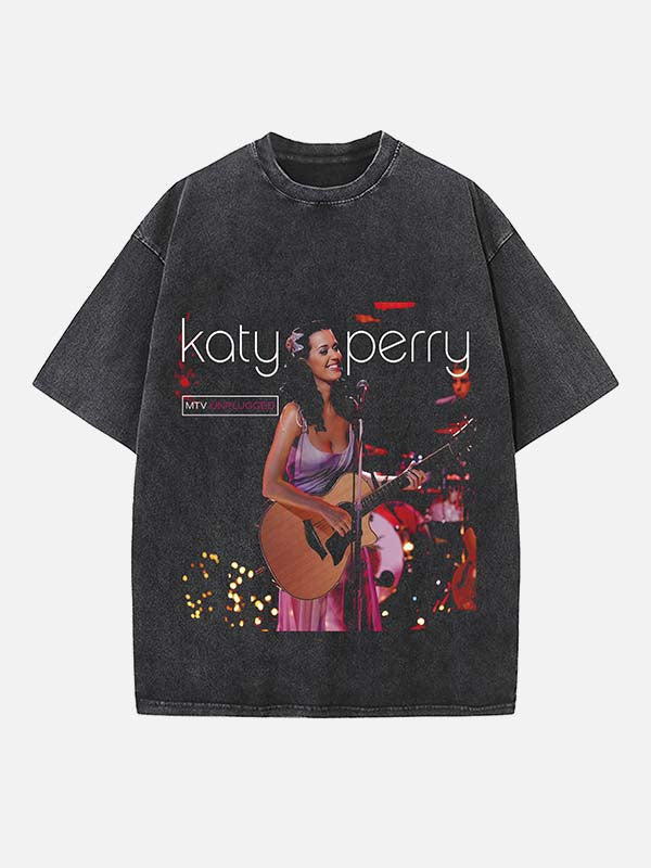 Katy Perry Print Round Neck T-shirt