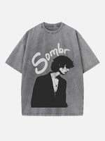 Sombr Print Round Neck T-shirt