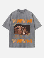 George Michael Wham! Print Round Neck T-shirt