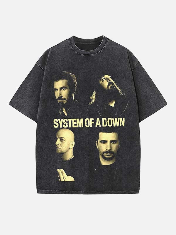 System of a Down Print Round Neck T-shirt