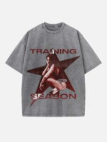 Dua Lipa Print Round Neck T-shirt