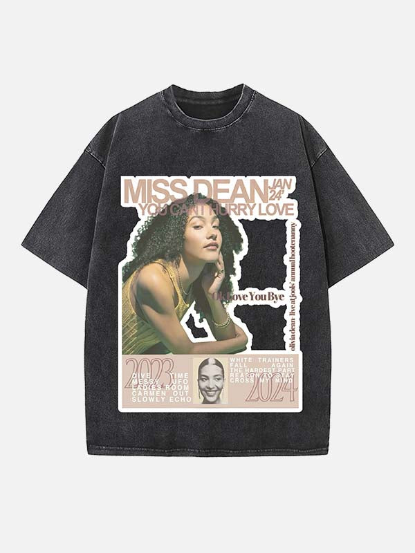 Olivia Dean Print Round Neck T-shirt