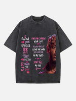 Juice WRLD Print Round Neck T-shirt
