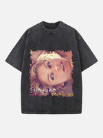 Shakira Print Round Neck T-shirt