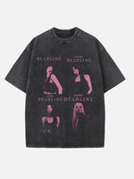 BLACKPINK Print Round Neck T-shirt