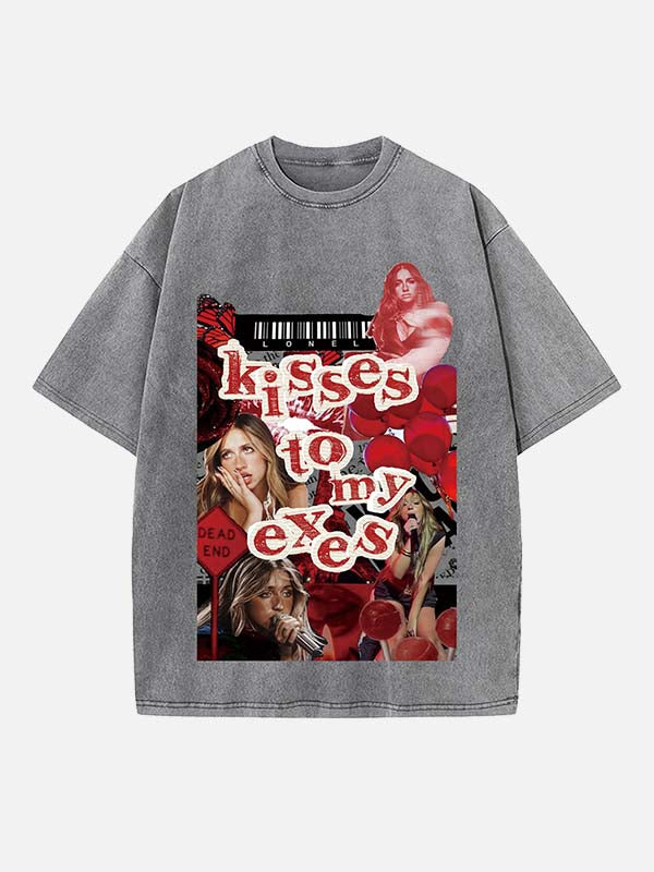 Tate McRae Print Round Neck T-shirt
