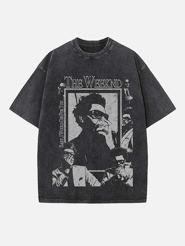 The Weeknd Print Round Neck T-shirt