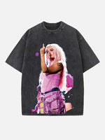 Karol G Print Round Neck T-shirt