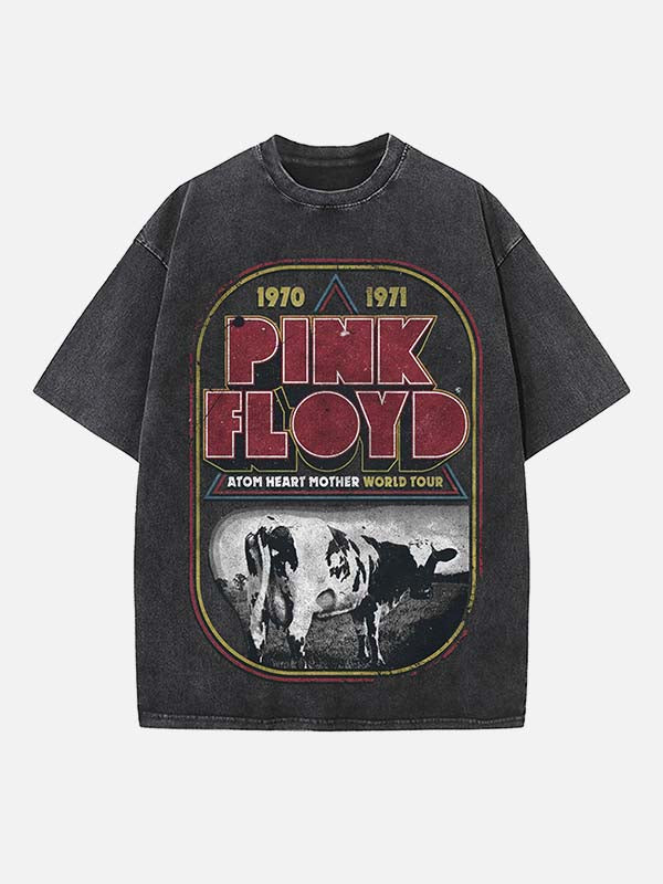 Pink Floyd Print Round Neck T-shirt