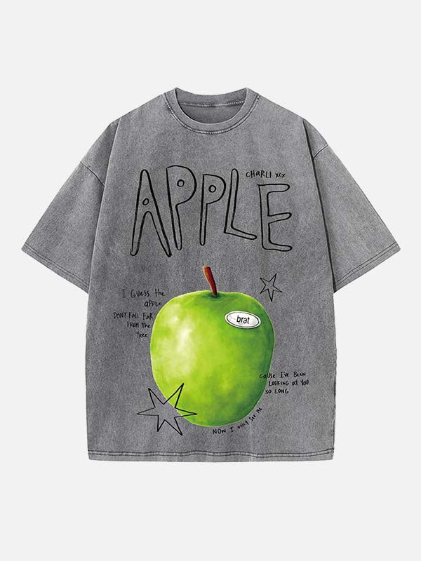 Charli xcx Print Round Neck T-shirt