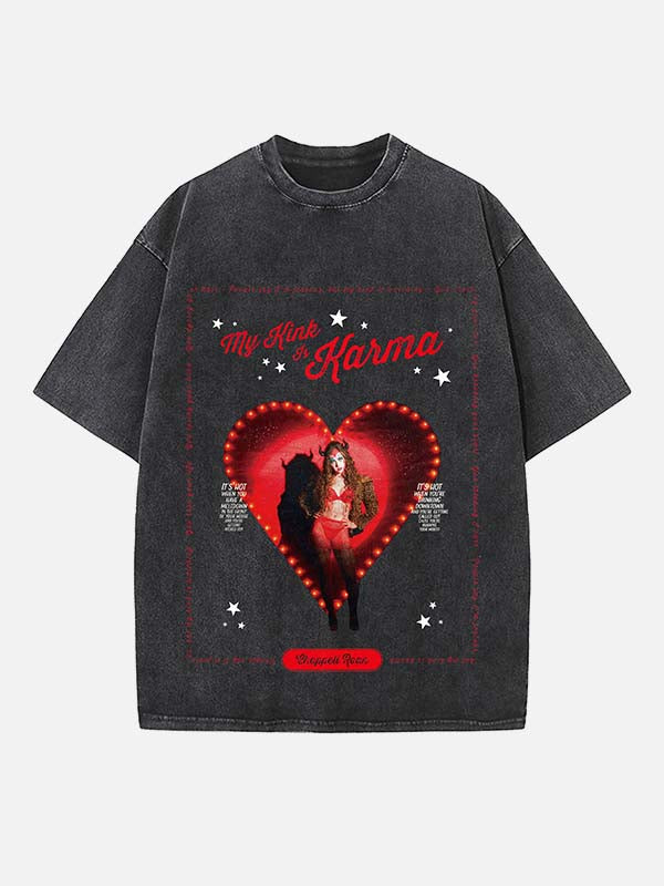 Chappell Roan Print Round Neck T-shirt