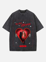 Chappell Roan Print Round Neck T-shirt