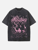 TWICE Print Round Neck T-shirt