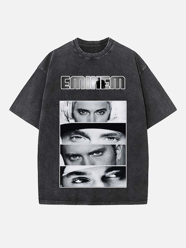 Eminem Print Round Neck T-shirt