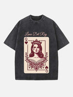 Lana Del Rey Print Round Neck T-shirt