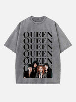 Queen Print Round Neck T-shirt