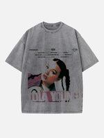 Lola Young Print Round Neck T-shirt