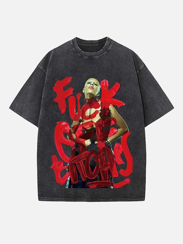 Doja Cat Print Round Neck T-shirt