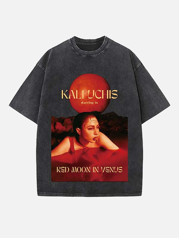 Kali Uchis Print Round Neck T-shirt