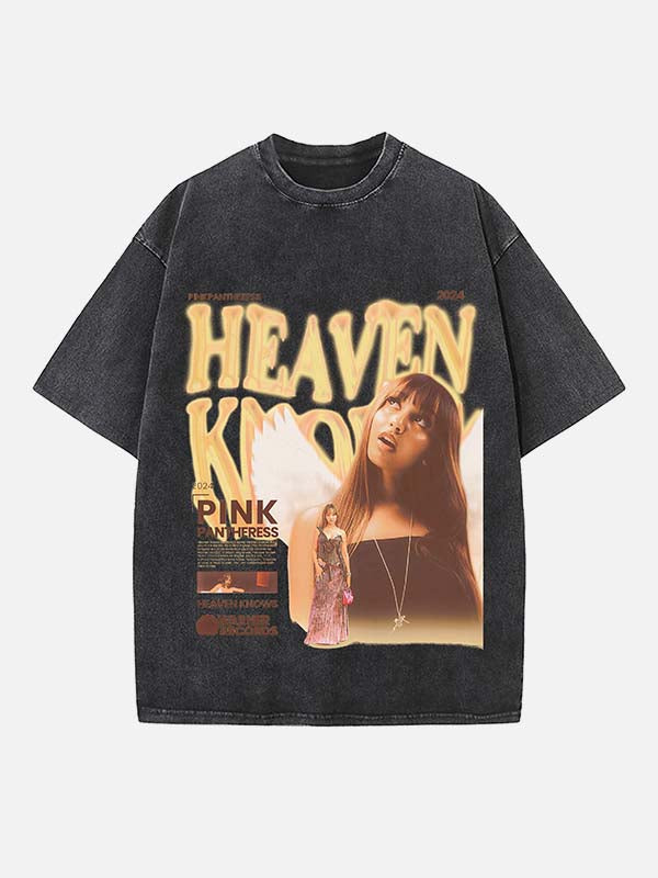 PinkPantheress Print Round Neck T-shirt