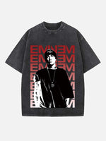 Eminem Print Round Neck T-shirt