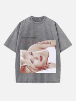 Christina Aguilera Print Round Neck T-shirt