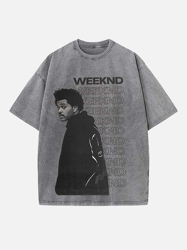 The Weeknd Print Round Neck T-shirt