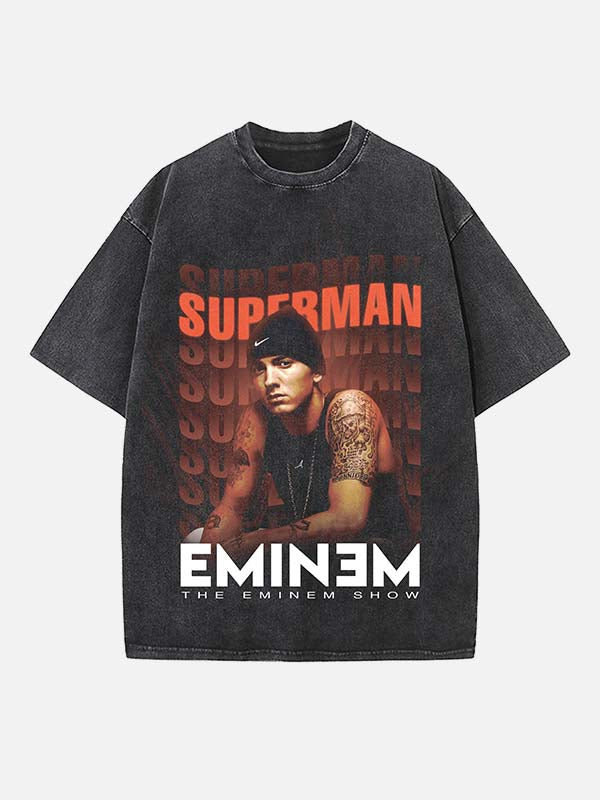 Eminem Print Round Neck T-shirt