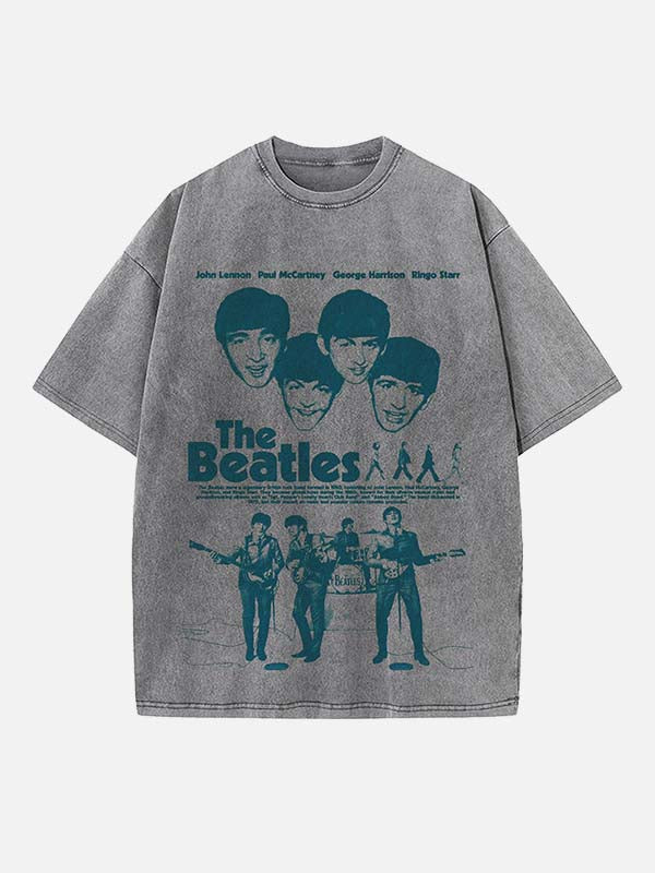 The Beatles Print Round Neck T-shirt