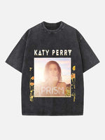Katy Perry Print Round Neck T-shirt