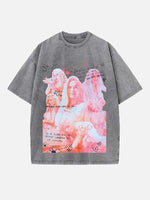 Karol G Print Round Neck T-shirt