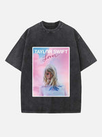Taylor Swift Print Round Neck T-shirt