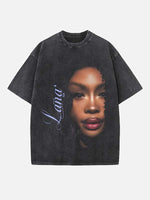 SZA Print Round Neck T-shirt