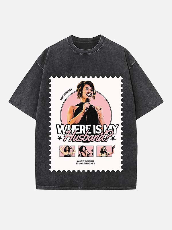 Raye Print Round Neck T-shirt